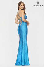 Faviana Long Open Back Prom Dress S10802