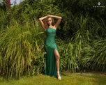 Faviana Long One Shoulder Hot Stone Prom Dress S10805
