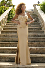 Faviana Simple Strapless Satin Prom Dress S10856