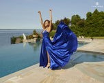 Faviana Long V-Neck A-Line Prom Dress S10870