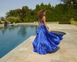 Faviana Long V-Neck A-Line Prom Dress S10870