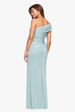 Xscape One Shoulder Long Evening Dress 7280X