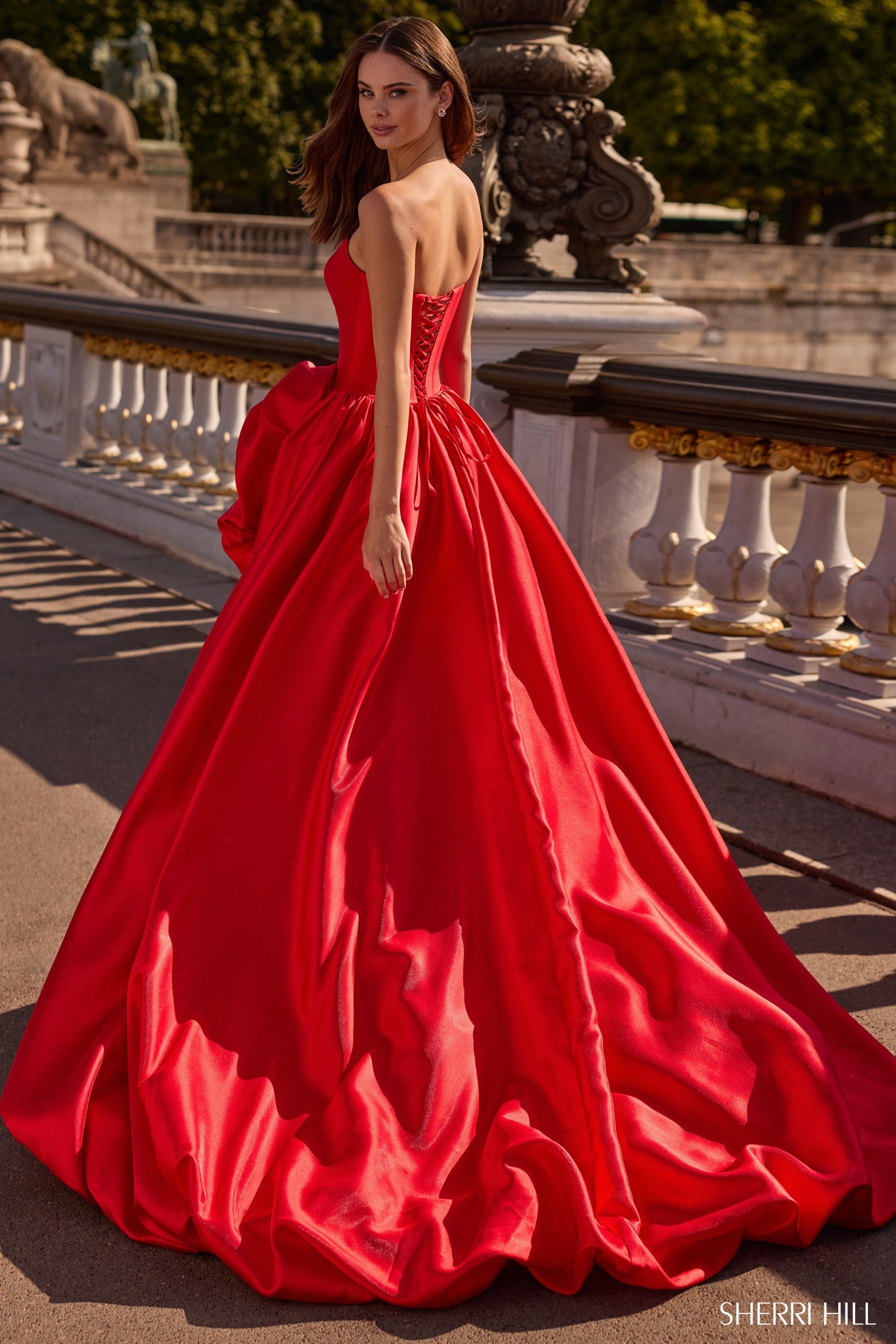 Sherri Hill Strapless Fitted Homecoming Dress 57323 Sherri Hill Strapless Fitted Homecoming Dress 57323