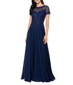 Xscape Evenings "Angelica" Chiffon Beaded Dress 6182X