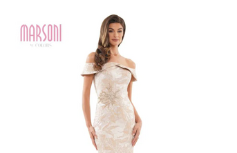Decorative image of Marsoni Mother of the Occasion Trunk Show Friday, April 3rd through Sunday, April 5th