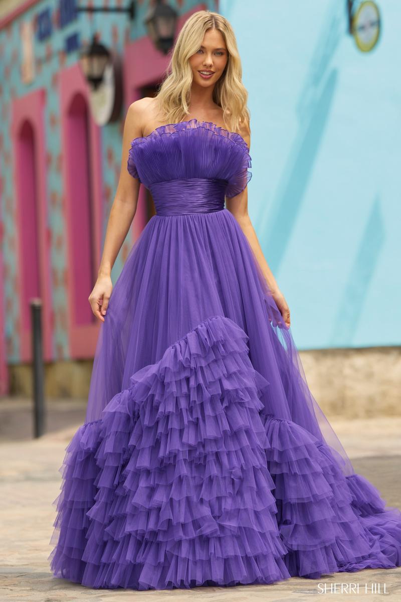 Sherri Hill Strapless Ball Gown 55323 – Terry Costa