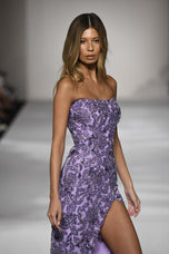 Sherri Hill Strapless Beaded Dress 55411