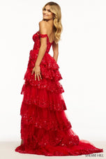 Sherri Hill Sequin Ruffle A-Line Prom Dress 55500 - C