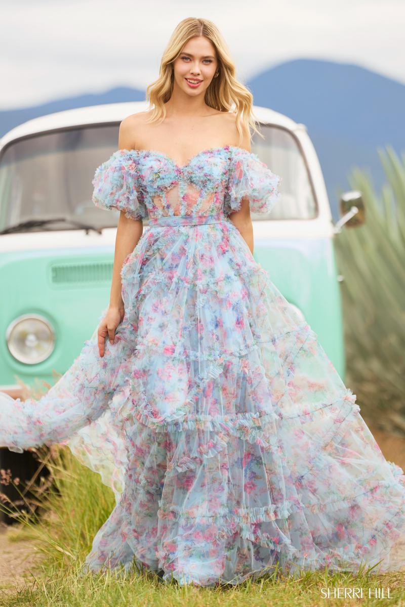 Sherri Hill Floral Prom Dress Floral Prom Dresses Sherri Hill Ruffle Dress Sherri Hill Blue Sherri Hill Floral Prom Dress Floral Prom Dresses Sherri Hill Ruffle Dress Sherri Hill Blue