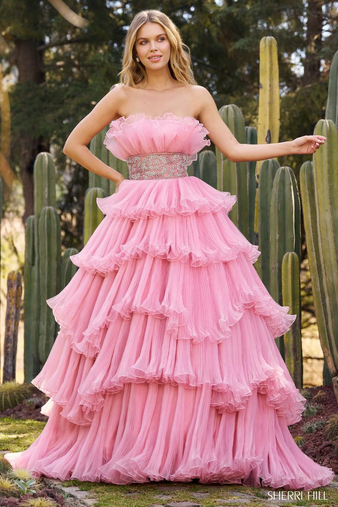 Pink Ball Gown, Tulle Gown, Ruffle Asymmetry Gown, Coloured Wedding Gown,  Photoshoot Prop, Queen Dress, Artistic Outfit, Gala Night Dress - Etsy