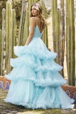 Sherri Hill Ruffle Ball Gown Dress 55769
