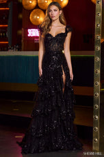 Sherri Hill Corset Ruffle Prom Dress 55801