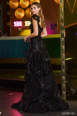Sherri Hill Corset Ruffle Prom Dress 55801