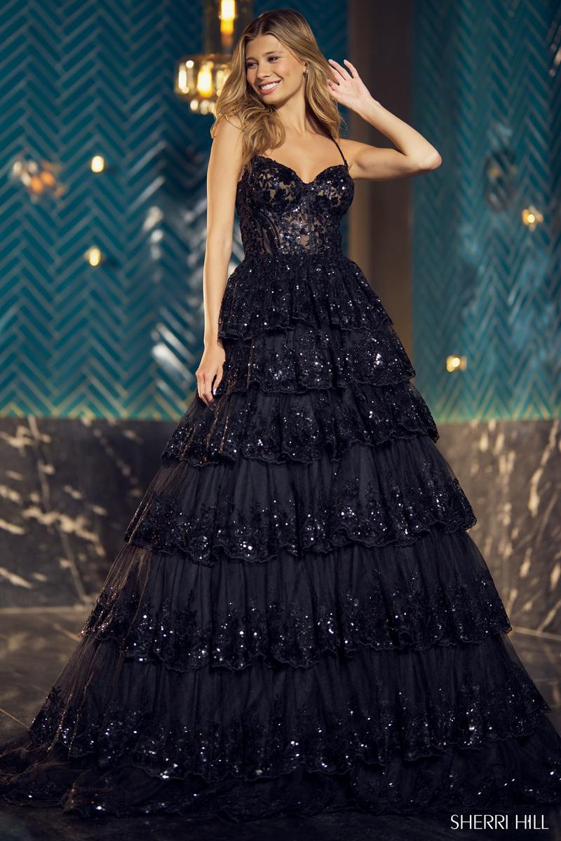 Black Glitter Ball Gown Trendy Black Sequin Strapless Sparkly Trumpet Long Prom Dress Black Glitter Ball Gown Trendy Black Sequin Strapless Sparkly Trumpet Long Prom Dress