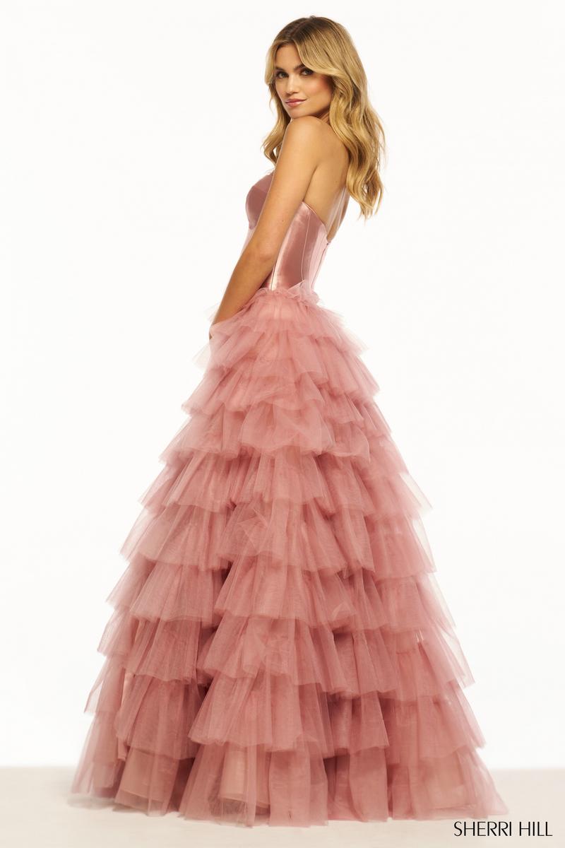 Sherri Hill Strapless Corset Ball Gown 55928 Sherri Hill Strapless Corset Ball Gown 55928