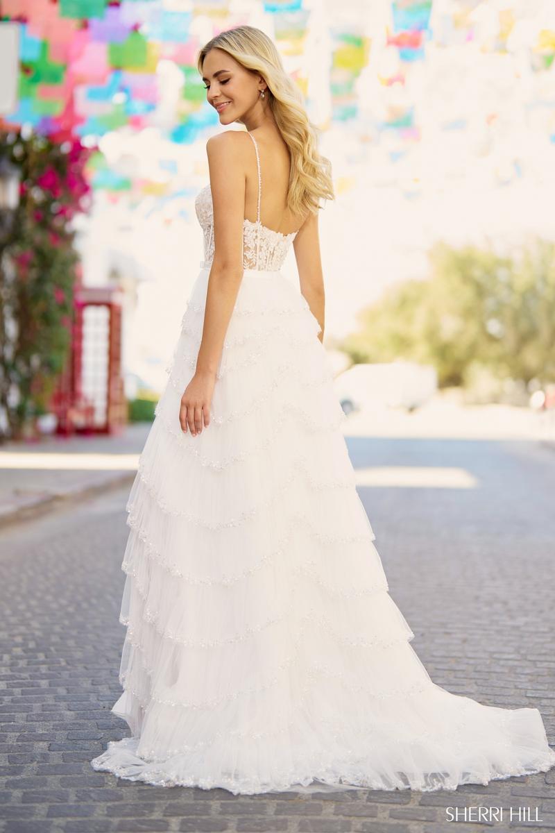 Sherri Hill A-line Ruffle Prom Dress 55972