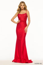 Sherri Hill Corset Lace-up Back Prom Dress 55988