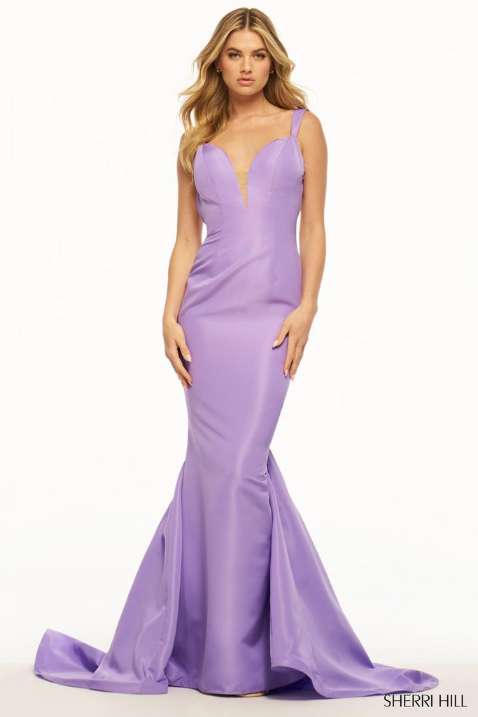 Sherri Hill Taffeta Low Back Prom Dress 55994