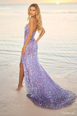 Sherri Hill Strapless Sequin Prom Dress 56011