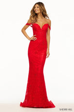 Sherri Hill Long Lace Prom Dress 56033