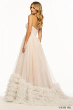 Sherri Hill Strapless Tulle Ball Gown 56040