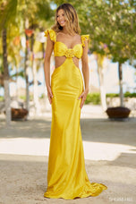 Sherri Hill Satin Tight Prom Dress 56056