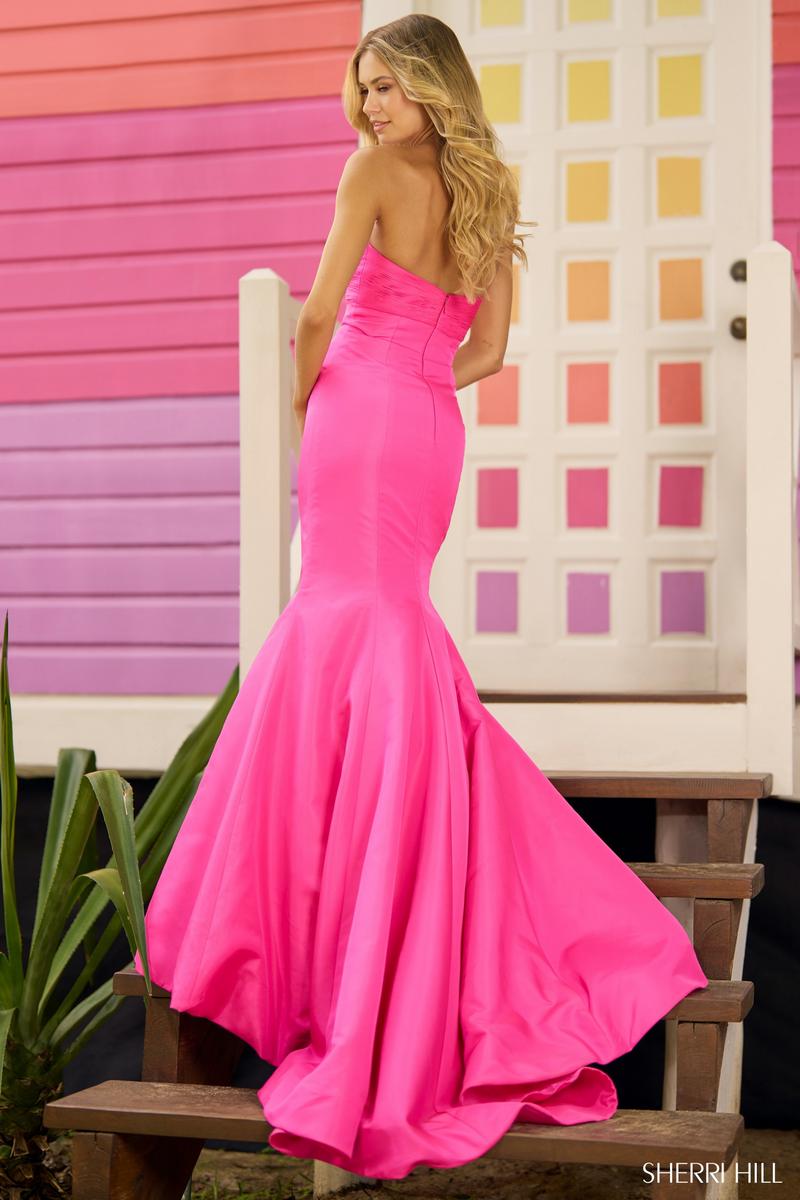 Sherri Hill Strapless Mermaid Prom Dress 56058