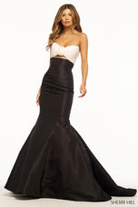 Sherri Hill Strapless Mermaid Prom Dress 56058