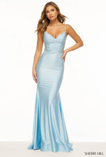 Sherri Hill Fitted Hot Stone Prom Dress 56071