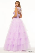 Sherri Hill Tulle Ruffle Prom Dress 56138