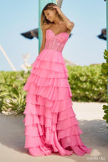 Sherri Hill Ruffle Corset Prom Dress 56162