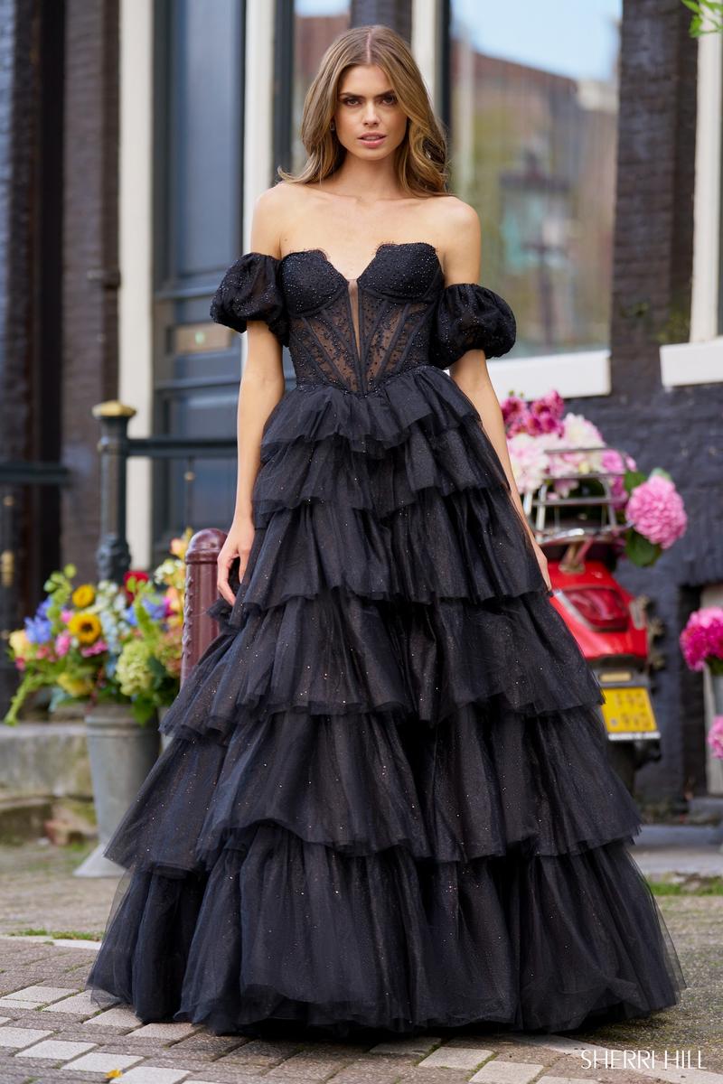 Sherri Hill Corset Ball Gown Prom Dress 56170