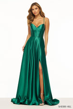 Sherri Hill Simple A-Line Corset Prom Dress 56188