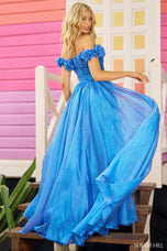 Sherri Hill Off Shoulder A-line Sparkle Prom Dress 56194