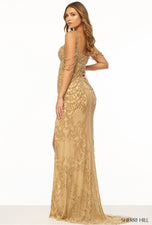 Sherri Hill Draped Beading Prom Dress 56204 Sherri Hill Draped Beading Prom Dress 56204