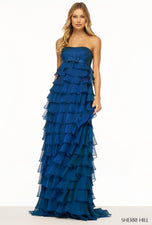 Sherri Hill Empire Ruffle Prom Dress 56226