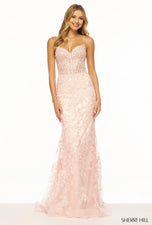 Sherri Hill Lace Corset Prom Dress 56252