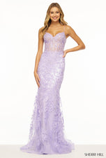 Sherri Hill Lace Corset Prom Dress 56252