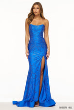 Sherri Hill Strapless Heat Stone Prom Dress 56318