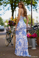 Sherri Hill Floral Print Prom Dress 56319