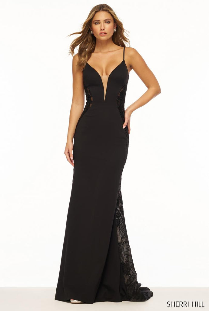 Sherri Hill Illusion Tight Prom Dress 56352