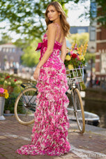 Sherri Hill Floral Print Prom Dress 56363