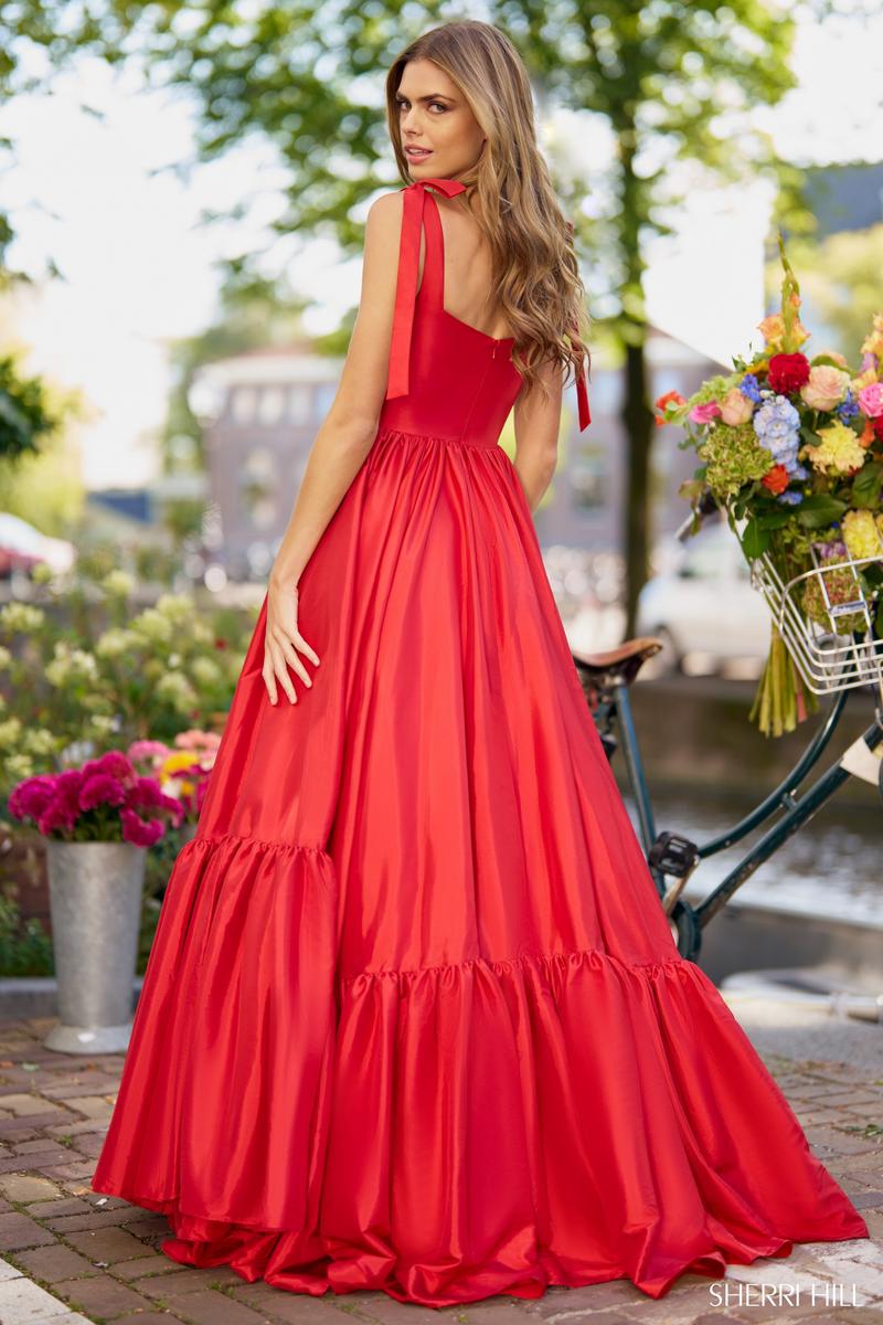 Sherri Hill Taffeta Ball Gown Prom Dress 56370