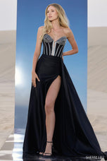 Sherri Hill Strapless Corset Dress 56821