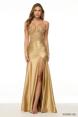 Sherri Hill Sequin Lace Corset Prom Dress 57053