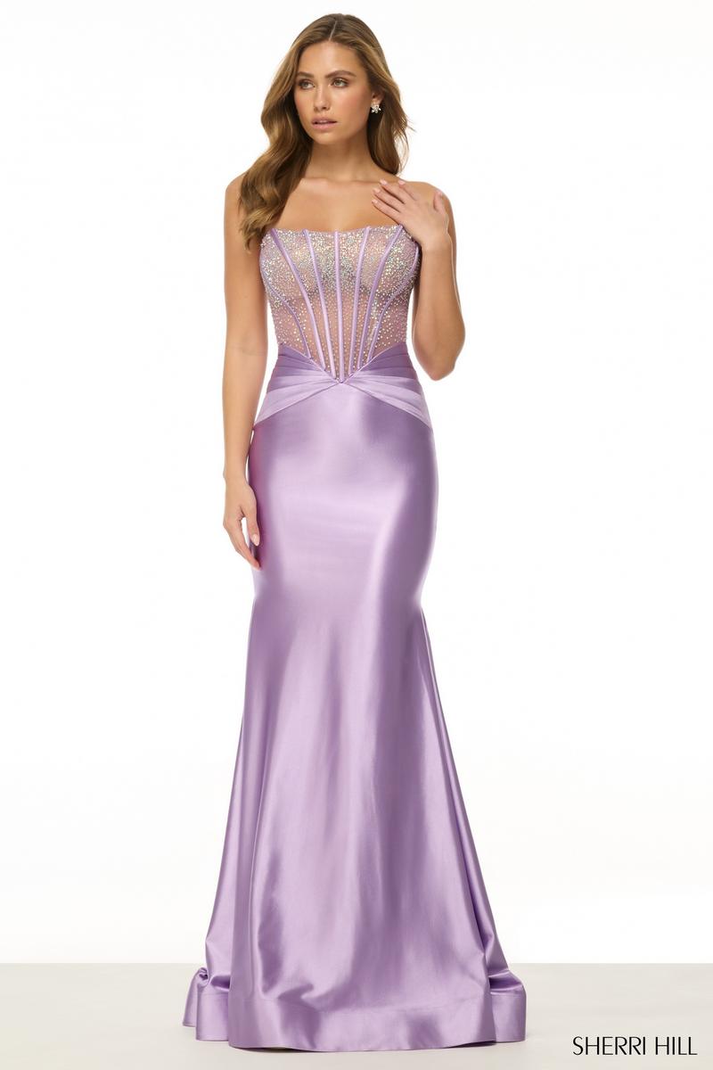 Sherri Hill Exposed Boning Prom Dress 57071 Sherri Hill Exposed Boning Prom Dress 57071