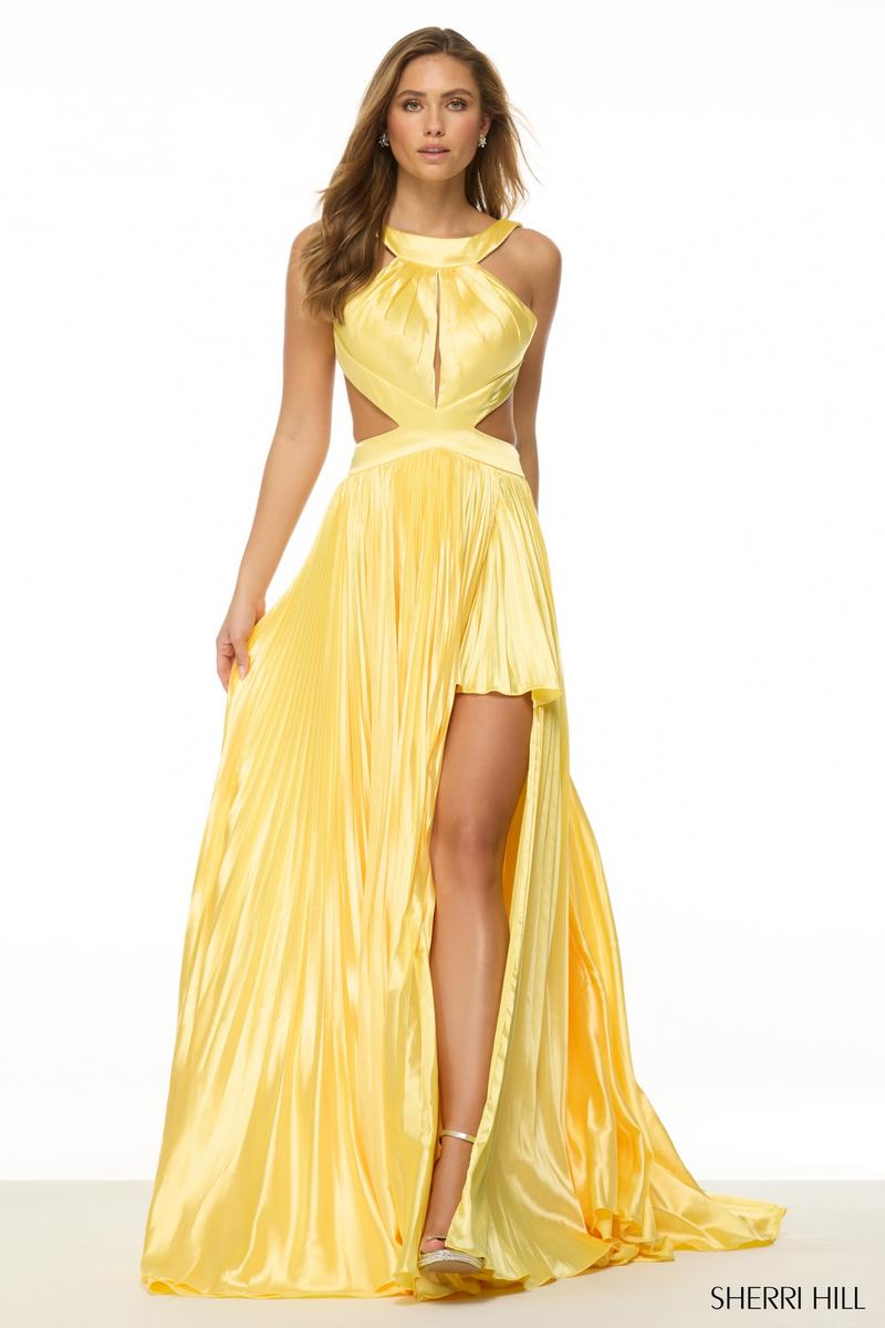 Sherri Hill Keyhole Halter Prom Dress 57079 Sherri Hill Keyhole Halter Prom Dress 57079
