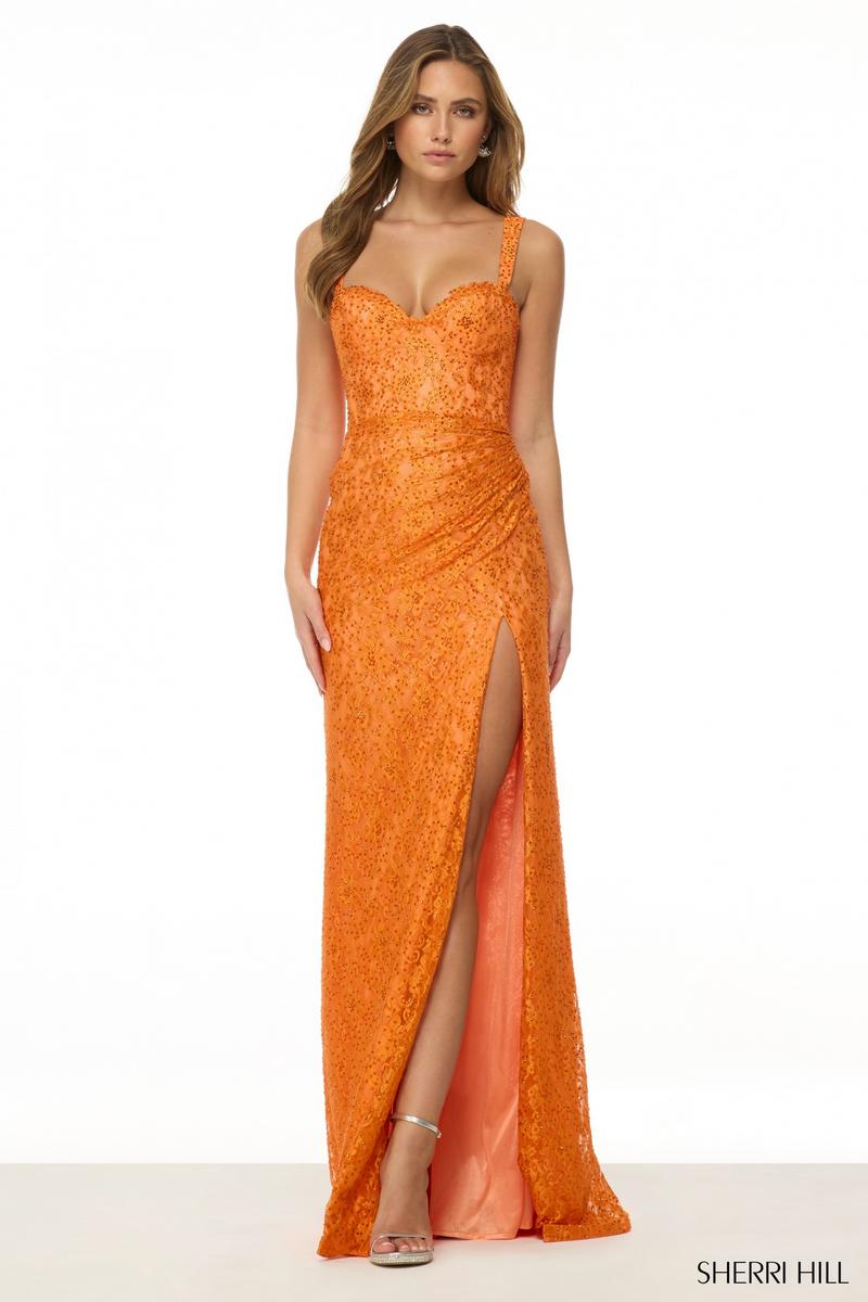Sherri Hill Hot Stone Lace Prom Dress 57089 Sherri Hill Hot Stone Lace Prom Dress 57089