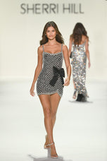 Sherri Hill Pearl Bow Homecoming Dress 57260