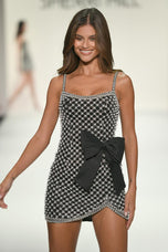 Sherri Hill Pearl Bow Homecoming Dress 57260